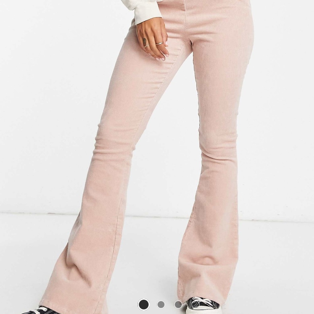 Pink Flare Corduroy Pants